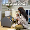 Alavya Home Bücherregal COMET Holz Grau – Fahrbares Regal Produktbild-Vorschau 4