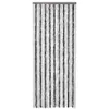 vidaXL Rideau moustiquaire gris et blanc 90x220 cm chenille Voir les images du produit 11