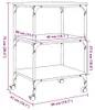 vidaXL Stojak na drukarkę 3 półki dąb sonoma 50x41x75 cm Podgląd zdjęcia produktu 8