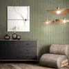 Newroom Vliestapete Bryan Olive Paneele, Wohnbeispiel Produktbild-Vorschau