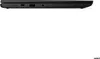 A close-up side view of a black laptop's ports. Produktbild-Vorschau
