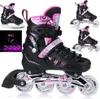 A collage of images showing inline skates and ice skates, with a focus on the inline skates. Produktbild-Vorschau