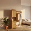 Relaxdays, stojan na oblečenie, bambus, 2 skrinky, vešiak Náhľad obrázku produktu 3