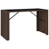 7-tlg. Gartenbar-Set mit Kissen Braun Poly Rattan Produktbild-Vorschau 4