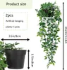 Künstliche Hängepflanzen mit Töpfen, 2 Stück Künstliche Produktbild-Vorschau 2