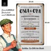 LANOLU Retro Blechschild Geschenk für Oma und Opa Pension Produktbild-Vorschau 3