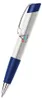 Stylo Eclipse Space, plastique blanc avec clip et logo Voir les images du produit 1