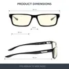 Gunnar Optiks Riot, Uni, Rechteck, Klassisch, Schwarz, Produktbild-Vorschau 2