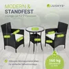 Juskys Polyrattan Balkon Set Bayamo 2 Personen – Tisch mit Produktbild-Vorschau 6