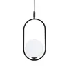Lampa wisząca Cordel czarno-biała 1xG9x28W szkło Podgląd zdjęcia produktu 3