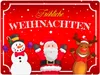Fröhliche Weihnachten Metallschild XL in 21x28 cm mit Produktbild-Vorschau 1