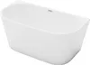 Halb freistehende Badewanne - 175L - 130 x 71,5 x 58 cm - Produktbild-Vorschau 3