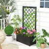 COSTWAY Blumenkasten, Hochbeet mit Rankgitter, Spalier aus Produktbild-Vorschau 9