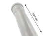 HT Rohr Ø 90 x 1000 mm, mit einseitiger Steckmuffe und Produktbild-Vorschau 2