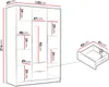 MIRJAN24 Kleiderschrank Calwi I 150, Schlafzimmer, Produktbild-Vorschau 4