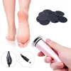 A collage of a person's foot and a callux remover device with accessories. Produktbild-Vorschau