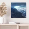DEQORI Hybrid Leinwand Bild 50x50 cm 'Gipfel der Zukunft' Produktbild-Vorschau 4