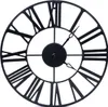 Metall-Wanduhr VINTAGE in schwarzer Farbe 36,5cm Produktbild-Vorschau 4
