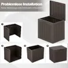 Buitenopslagbox, 96 liter, afsluitbaar deksel, rattanlook, Productafbeelding-voorbeeld 4
