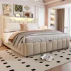 Letto imbottito 140x200 cm con spazio contenitore Anteprima dell’immagine prodotto 4