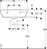 Waschtisch RENOVA mit Hahnloch, mit Überlauf 600 x 480 mm Produktbild-Vorschau 6