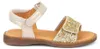 Froddo LORINE SPARKLE Mädchen Golden Sandalen Flach Leder Produktbild-Vorschau 1