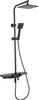 A black shower set against a white background. Produktbild-Vorschau