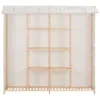 Kleiderschrank Weiß 173 x 40 x 170 cm Stoff Produktbild-Vorschau 2