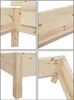 Metallfreies Doppelbett Holzbett Zirbe massiv 140x200 mit Produktbild-Vorschau 5