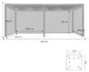 Pergola bioclimatica 3x6m in alluminio + 4 tende 3m, Anteprima dell’immagine prodotto 6