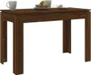 vidaXL Stół do jadalni brązowy dąb 120x60x76 cm materiał Podgląd zdjęcia produktu 3