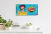Leinwand Wanduhr Wandkunst Uhr 60x30 Abstrakte Malerei OMG Produktbild-Vorschau 3