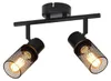 ZMH Lampa Sufitowa Czarna Metalowa 2 Płomienna Vintage E27 Podgląd zdjęcia produktu 12