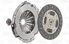 A car clutch kit, including a clutch pressure plate and a clutch disc, is displayed against a white background. The components are shown separately and are the main focus of the image. Voir les images du produit