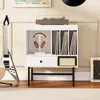 Soporte para tocadiscos COSTWAY, mueble de almacenamiento Vista previa de la imagen del producto 2