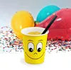 250x Heiß- und Kaltgetränkebecher Pappbecher 'Smiling face' Produktbild-Vorschau 2