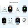 Smartwatch für Damen & Herren 1,85 Zoll Touch-Farbdisplay Produktbild-Vorschau 5