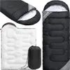 Spací vak Ľahký s kapucňou 180 x 150 cm Camping Outdoor Náhľad obrázku produktu 1