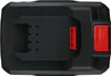 A top-down view of a black and red battery pack. Produktbild-Vorschau