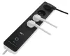GoSmart prodlužovací kabel 2 m / 4 zásuvky / s vyp. / s USB / bílá-černá / PVC / 1,5 mm2 Náhled obrázku produktu