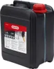 A black plastic container of oil with a red cap and a label. Náhľad obrázku produktu