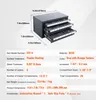 A diagram showing a multi-drawer organizer with dimensions and specifications. Náhled obrázku produktu