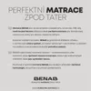 A marketing image for BENAB mattresses, featuring text and a logo. Náhled obrázku produktu