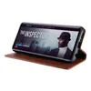A flip cover phone case with a phone displaying a movie poster. Produktbild-Vorschau