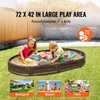 SucceBuy Sandkasten mit Abdeckung, 72 x 41,5 x 9,1 Zoll Produktbild-Vorschau 2