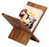 FineBuy Zeitungsständer Sheesham Massivholz X-Form 31 cm Produktbild-Vorschau 1