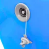 Nafukovací cvičební válec s pumpou 120 x 90 cm PVC modrý Náhled obrázku produktu 8