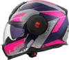LS2 FF902 Scope II Oxyd Klapphelm, grau matt/blau/pink, S  Produktbild-Vorschau 2