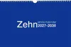 ADINA 2027 Zehnjahres-Kalender A4 blau Querformat mit Produktbild-Vorschau 1