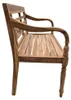 Massive Teakholz Sitzbank CHRISTOS 100cm natur Outdoor Produktbild-Vorschau 5